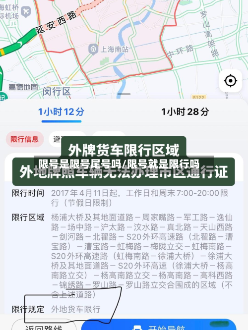 限号是限号尾号吗/限号就是限行吗