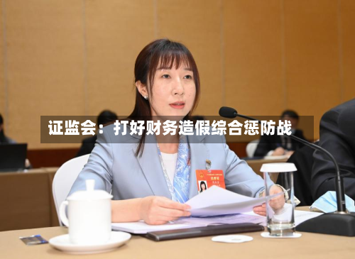 证监会:打好财务造假综合惩防战-第3张图片