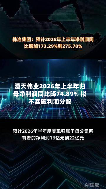 澄天伟业2026年上半年归母净利润同比降74.89% 拟不实施利润分配-第1张图片