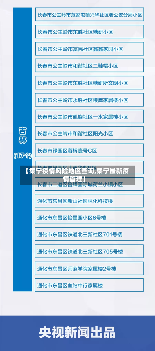 【集宁疫情风险地区查询,集宁最新疫情管理】