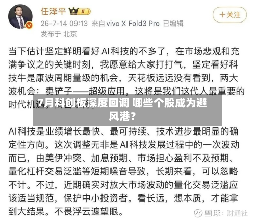 7月科创板深度回调 哪些个股成为避风港?-第2张图片