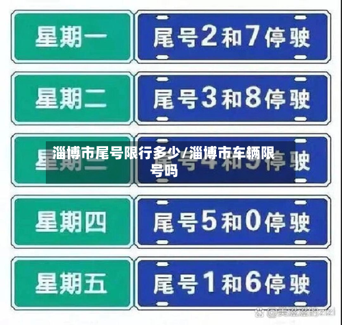 淄博市尾号限行多少/淄博市车辆限号吗-第2张图片