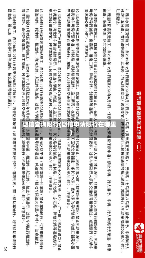 微信查询限行(微信申请限行在哪里)-第3张图片