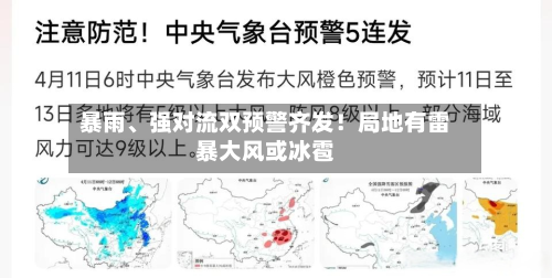 暴雨、强对流双预警齐发！局地有雷暴大风或冰雹-第3张图片