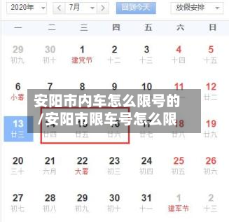 安阳市内车怎么限号的/安阳市限车号怎么限
