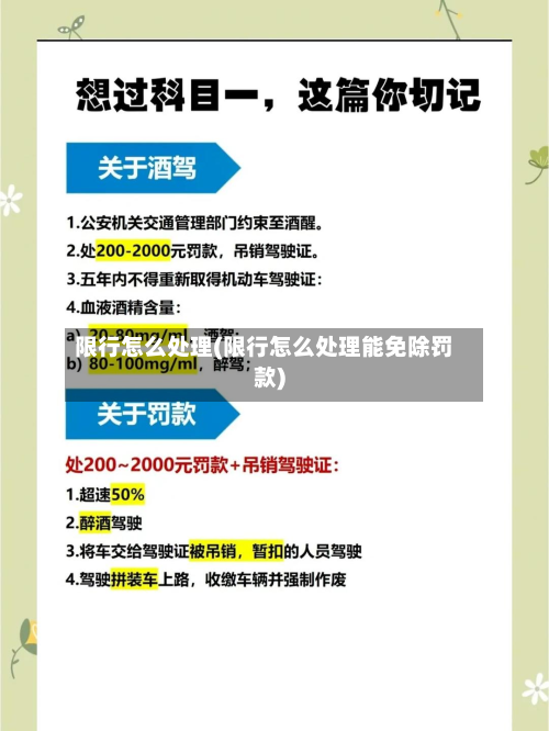 限行怎么处理(限行怎么处理能免除罚款)