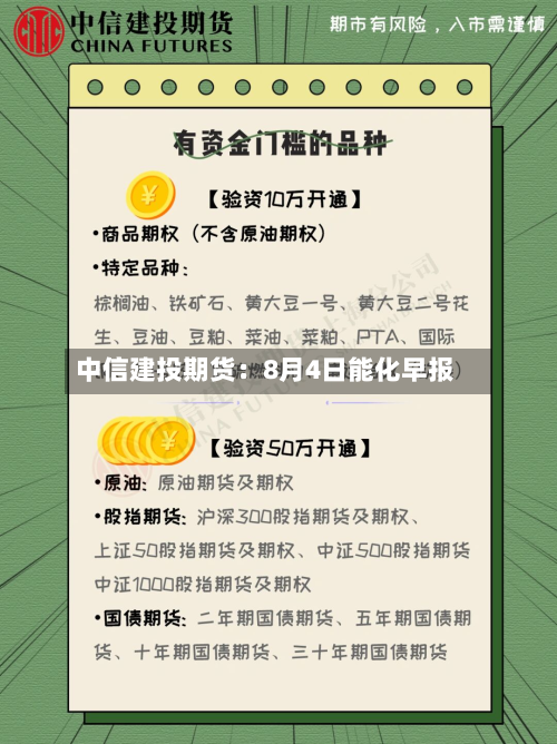 中信建投期货:8月4日能化早报-第3张图片