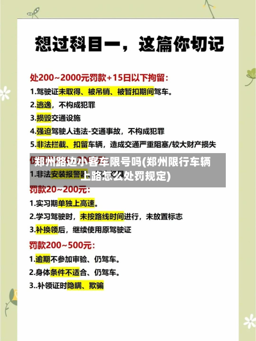 郑州路边小客车限号吗(郑州限行车辆上路怎么处罚规定)-第2张图片