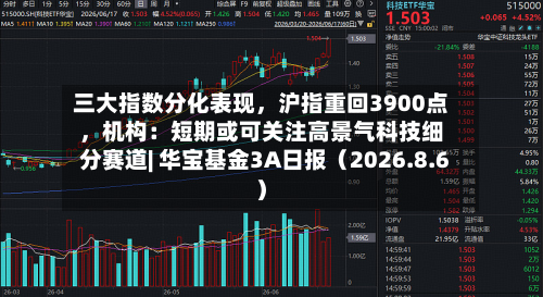 三大指数分化表现，沪指重回3900点，机构：短期或可关注高景气科技细分赛道| 华宝基金3A日报（2026.8.6）-第1张图片