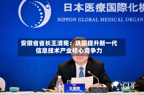 安徽省省长王清宪：巩固提升新一代信息技术产业核心竞争力
