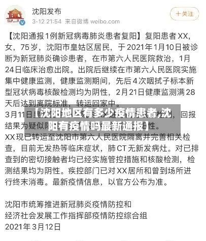 【沈阳地区有多少疫情患者,沈阳有疫情吗最新通报】