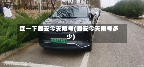 查一下固安今天限号(固安今天限号多少)