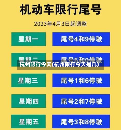杭州限行今天(杭州限行今天是几)-第2张图片