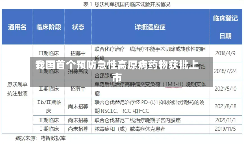 我国首个预防急性高原病药物获批上市-第2张图片