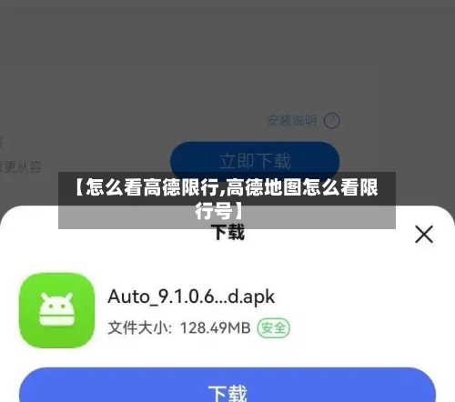 【怎么看高德限行,高德地图怎么看限行号】