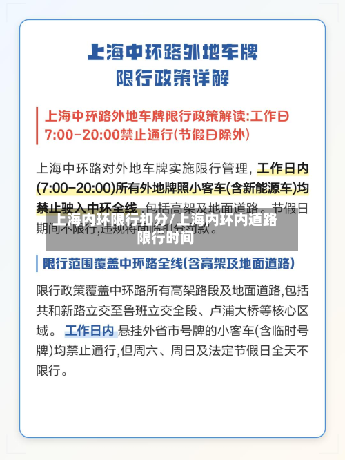 上海内环限行扣分/上海内环内道路限行时间