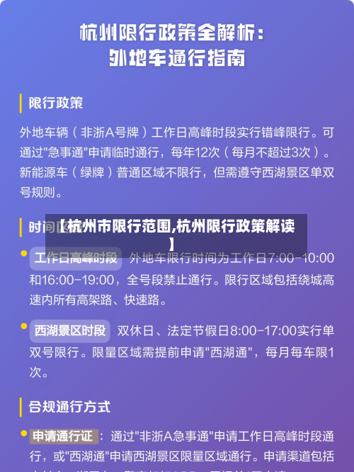 【杭州市限行范围,杭州限行政策解读】