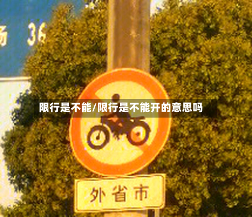 限行是不能/限行是不能开的意思吗-第2张图片