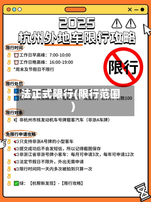 法正式限行(限行范围)