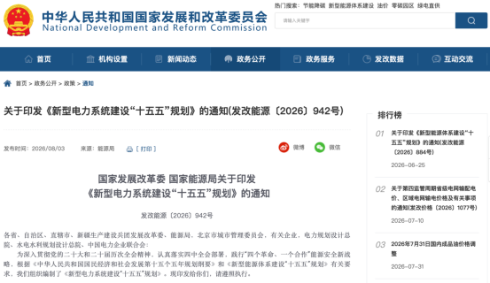 盘后，利好来了！两部门，联合发布！事关电力赛道